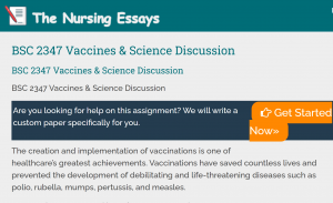 BSC 2347 Vaccines & Science Discussion
